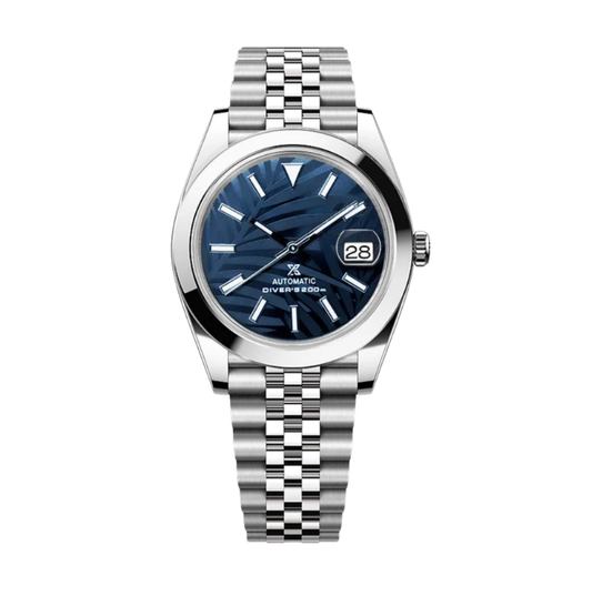 Seijust Fluted Palm Leaves Blue